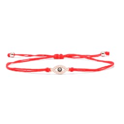Cubic Zirconia 2021 New Fashion Rope Chain Hollow Out Turkish Evil Eye Women Charm Bracelet Adjustable Couple Bangle Party Gift