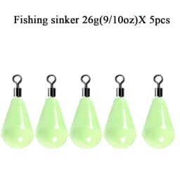 Luminous Fishing Weights Sinkers 11g-60g Water Drop 360 Degree Rotation Fishing Sinker Bass Fishing Accessories