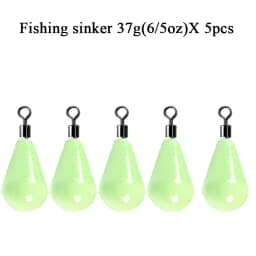 Luminous Fishing Weights Sinkers 11g-60g Water Drop 360 Degree Rotation Fishing Sinker Bass Fishing Accessories