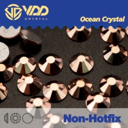 VDD SS3-SS30 Labrador/Hematite/Aurum/Metallic Blue/Rose Gold Glass Crystals Non Hot-Fix Rhinestones DIY Nail Art Accessories