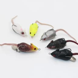 2Pcs/1pc 3D Eyes Soft Mouse Bait Fishing Lure 4.5cm 10g Floating Crankbait Artificial Bait Fishing tackle everything for fishing