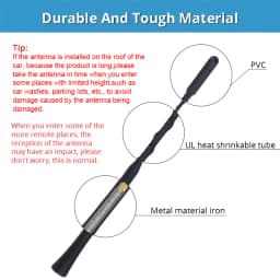 3 Screws Car Universal Antenna Covering Multiple Models 9 "11" 16" Car Auto Radio Antenna Car Mast Whip for BMW MazdaToyota Golf