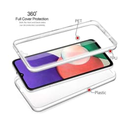 360 Full Body Case For Samsung Galaxy A12 A21S A20E A50 A70 A40 A10 A41 A42 A51 A53 A54 A55 A56 5G Double Side TPU Clear Funda