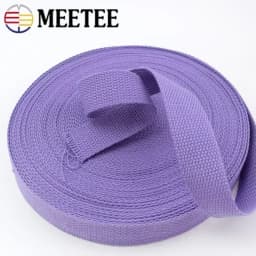 5Meters 20-50mm 1.3mm Thick Cotton Webbing Tapes Bags Strap Garment Ribbons Belt DIY Clothing Sewing Tape Bias Binding Accessory