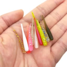 OUTKIT New Soft Lure 10pcs Silicone Bait 35mm 0.3g Straight Tail Pin Swimbait Wobblers Worm bass Carp Rockfishing Fishing Tackle