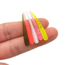 OUTKIT New Soft Lure 10pcs Silicone Bait 35mm 0.3g Straight Tail Pin Swimbait Wobblers Worm bass Carp Rockfishing Fishing Tackle
