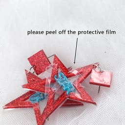 Punk Neon Color Star Acrylic Dangle Earrings For Women Hollow Geometric Pentagram Long Drop Earrings Fashion Jewelry Gifts