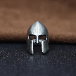 Retro Brass Spartan Warrior Helmet Knife Beads Lanyard Hangings Jewelry DIY Paracord EDC Outdoor Carabiner Pendants Accessories