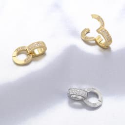 ZHUKOU NEW gold color round hooks for women DIY handmade necklace Jewelry hooks accessories supplies wholesale VK129