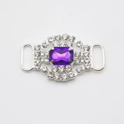 LKERAN 10Pcs 20*34mm Fashion Crystal Buckles Rhinestone Bikini Connector Ribbon Clothing Buckle