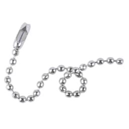 50pcs Rhodium Round Ball Bead Chains 12cm 15cm Length Dog Tag Bulk Chains With Connector For DIY Pendant Jewelry Findings