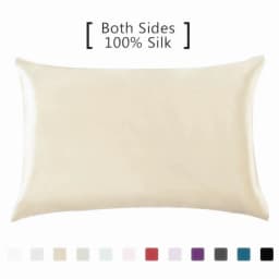 100%Silk Pillowcase Hair Skin, 19 Momme 100% Pure Natural Mulberry Silk Pillowcase Standard Size, Pillow Cases Cover Hidd