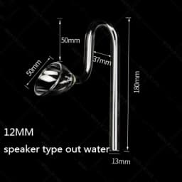 Aquarium glass water inlet and outlet oil removal film water inlet set filter barrel water inlet and outlet pipe holder