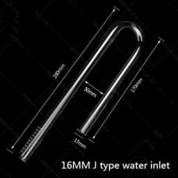 Aquarium glass water inlet and outlet oil removal film water inlet set filter barrel water inlet and outlet pipe holder