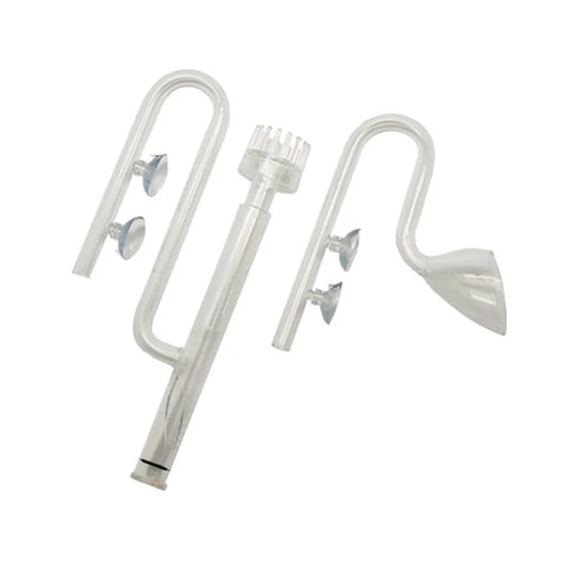 Aquarium glass water inlet and outlet oil removal film water inlet set filter barrel water inlet and outlet pipe holder