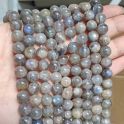 Natural Stone Beads 4-12mm Lava Rose Quartz Tiger Eye Turquoise Labradorite Round Beads for Jewelry Making Diy Bracelet 15inch