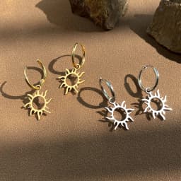 Stainless Steel Earrings New Sun Totem Plated Hoops Earrings 2022 Trend Charm Earrings For Women Jewelry Party Best Gifts