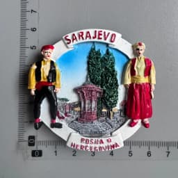 Bosnia and Herzegovina Fridge Magnets Sarajevo Mostar Neretva River BIH Tourist Souvenir Refrigerator Magnets Collection Gifts