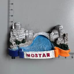 Bosnia and Herzegovina Fridge Magnets Sarajevo Mostar Neretva River BIH Tourist Souvenir Refrigerator Magnets Collection Gifts