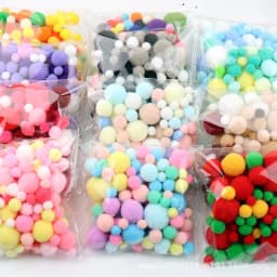 10mm To 30mm 20g Multi Size Mix Colors Pompom Fur Craft DIY Soft Pom Poms Balls Wedding Decoration Glue on Cloth Accessories