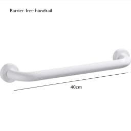 Black/White Barrier-free Handrail Aluminum Bathroom Stair Grab Elderly/Children Bathtub Safety Booster Handle Non-slip Armrest
