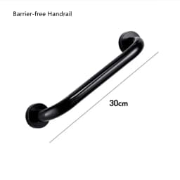 Black/White Barrier-free Handrail Aluminum Bathroom Stair Grab Elderly/Children Bathtub Safety Booster Handle Non-slip Armrest