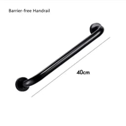 Black/White Barrier-free Handrail Aluminum Bathroom Stair Grab Elderly/Children Bathtub Safety Booster Handle Non-slip Armrest