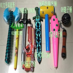 New Pvc Inflatable Knife and Fork Sword Stick Hammer Sword Stick Axe Props Children's Toys Birthday Gift Balloon