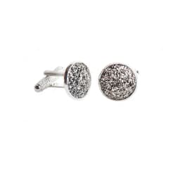 Fashion Man Shirt Cufflinks French Luxury Alloy Cufflink Shirts Button Buckle Simple Round Rhinestones Cuff Nails Gifts for Mens