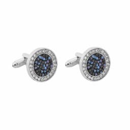 Fashion Man Shirt Cufflinks French Luxury Alloy Cufflink Shirts Button Buckle Simple Round Rhinestones Cuff Nails Gifts for Mens