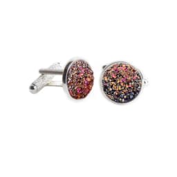 Fashion Man Shirt Cufflinks French Luxury Alloy Cufflink Shirts Button Buckle Simple Round Rhinestones Cuff Nails Gifts for Mens