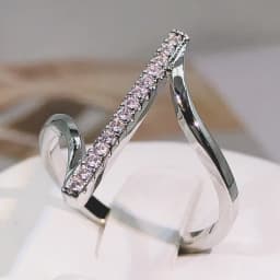 High Quality Unique “Z” Shape Silver Color Women Finger Ring Wedding Band Bridal Shine Crystal Zircon Fashion Party Wedding Ring