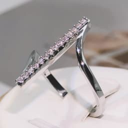 High Quality Unique “Z” Shape Silver Color Women Finger Ring Wedding Band Bridal Shine Crystal Zircon Fashion Party Wedding Ring