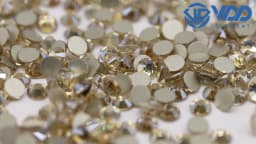 VDD 1440Pcs 058 Golden Shadow Glass Crystal Rhinestones Gold Flatback Strass Stones Nail Art Accessories DIY Decoration