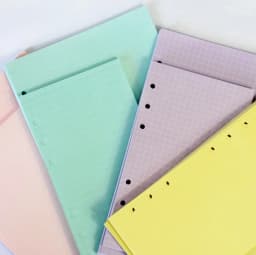 50 Sheet A5 A6 Loose-leaf Colorful Refill Inner Page Line Blank Grid Inner Page Inside Paper Stationery