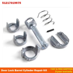 For BMW 3 Series X5 X3 E46 E53 E83 Door Lock Barrel Cylinder Repair Kit 51217019975 51218244049 Front Left or Right 4/5 - Doors