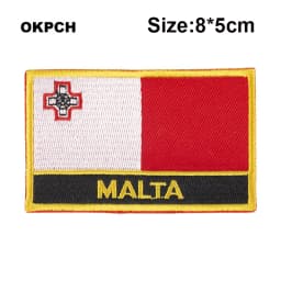 Maldives Flag Embroidery Patches Iron on Saw on Transfer patches Sewing Applications for Clothes in Home&Garden