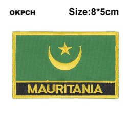Maldives Flag Embroidery Patches Iron on Saw on Transfer patches Sewing Applications for Clothes in Home&Garden