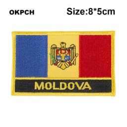 Maldives Flag Embroidery Patches Iron on Saw on Transfer patches Sewing Applications for Clothes in Home&Garden