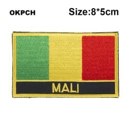 Maldives Flag Embroidery Patches Iron on Saw on Transfer patches Sewing Applications for Clothes in Home&Garden