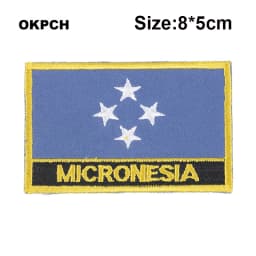 Maldives Flag Embroidery Patches Iron on Saw on Transfer patches Sewing Applications for Clothes in Home&Garden