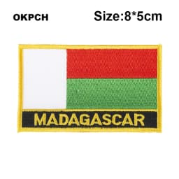 Maldives Flag Embroidery Patches Iron on Saw on Transfer patches Sewing Applications for Clothes in Home&Garden