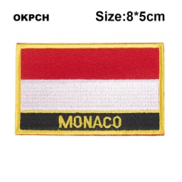 Maldives Flag Embroidery Patches Iron on Saw on Transfer patches Sewing Applications for Clothes in Home&Garden