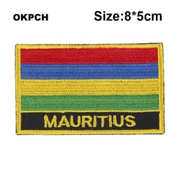 Maldives Flag Embroidery Patches Iron on Saw on Transfer patches Sewing Applications for Clothes in Home&Garden