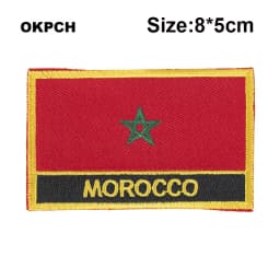 Maldives Flag Embroidery Patches Iron on Saw on Transfer patches Sewing Applications for Clothes in Home&Garden