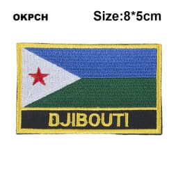Maldives Flag Embroidery Patches Iron on Saw on Transfer patches Sewing Applications for Clothes in Home&Garden