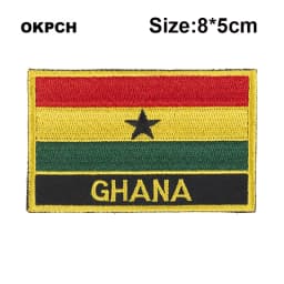 Maldives Flag Embroidery Patches Iron on Saw on Transfer patches Sewing Applications for Clothes in Home&Garden