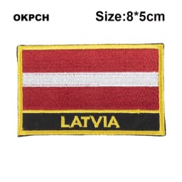 Maldives Flag Embroidery Patches Iron on Saw on Transfer patches Sewing Applications for Clothes in Home&Garden