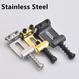 1 Set 10.5MM/10.8MM/11.3MM Stainless Steel / Titanium Alloy (TC4) Electric Guitar Bridge Saddle for Fende.r ST