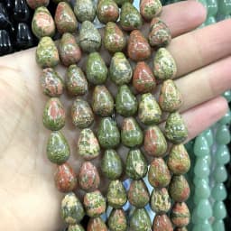 6 8 10MM Natural Stone Water Drop Turquoises Agates Quartz Jades Loose Spacer Beads For Jewelry Making DIY Bracelet Accessories